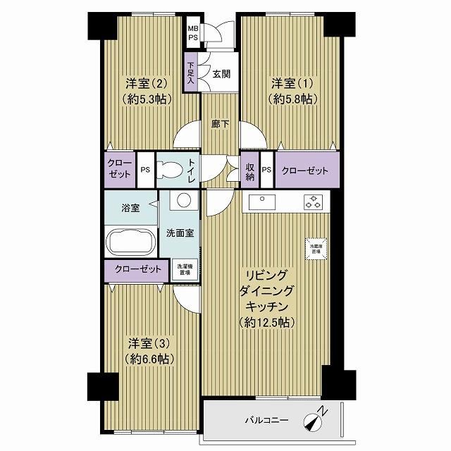 3LDK apartment in Ichikawa, Chiba - Photo 1