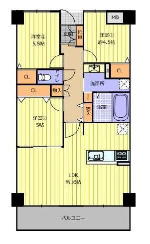 3LDK apartment in Izumiotsu