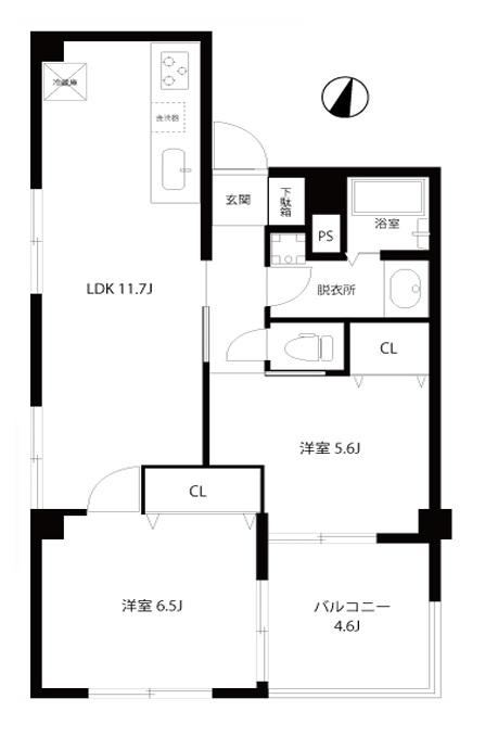 2LDK apartment in Matsudo, Chiba - Photo 1