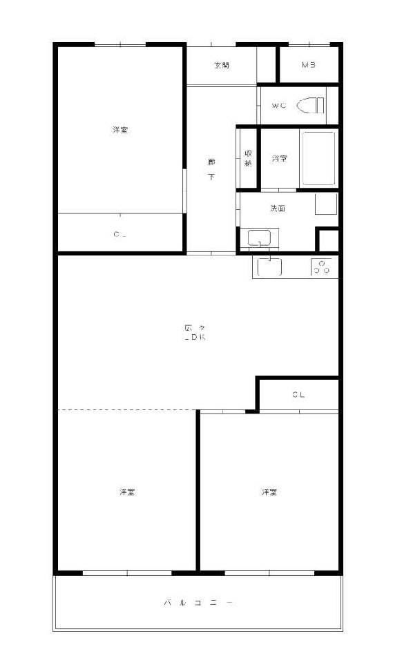 2LDK apartment in Amagasaki, Hyogo - Photo 1