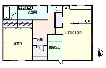 2LDK house in Takasaki, Gunma - Photo 1