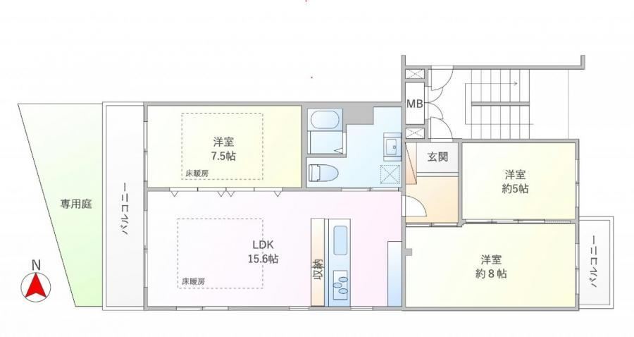 3LDK apartment in Itabashi Ward, Tokyo - Photo 1