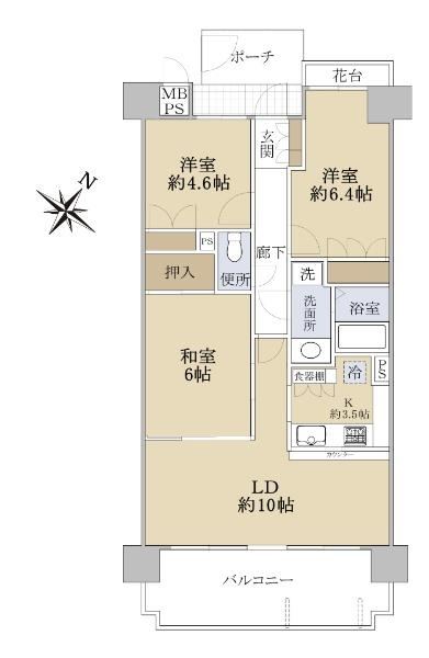 3LDK apartment in Izumi, Osaka - Photo 1
