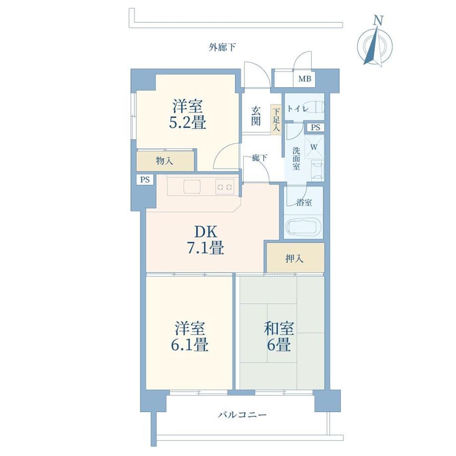3DK apartment in Katsushika Ward, Tokyo - Photo 1
