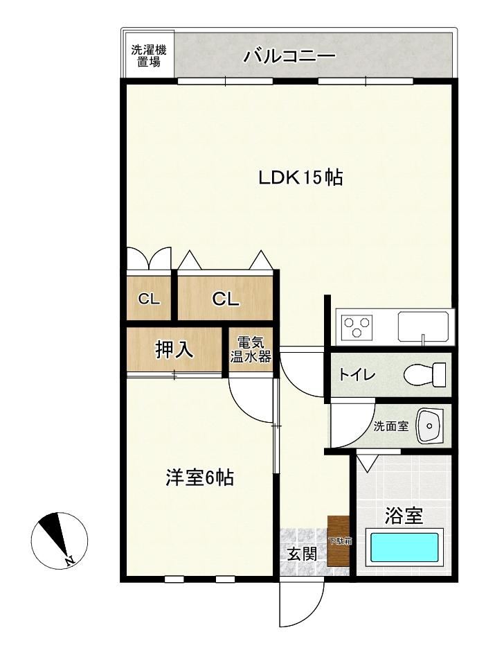 1LDK apartment in Nishi Ward, Hiroshima - Photo 1