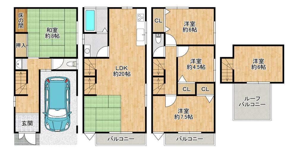 5LDK house in Sumiyoshi Ward, Osaka - Photo 1