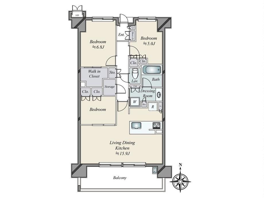 3LDK apartment in Suginami Ward, Tokyo - Photo 1