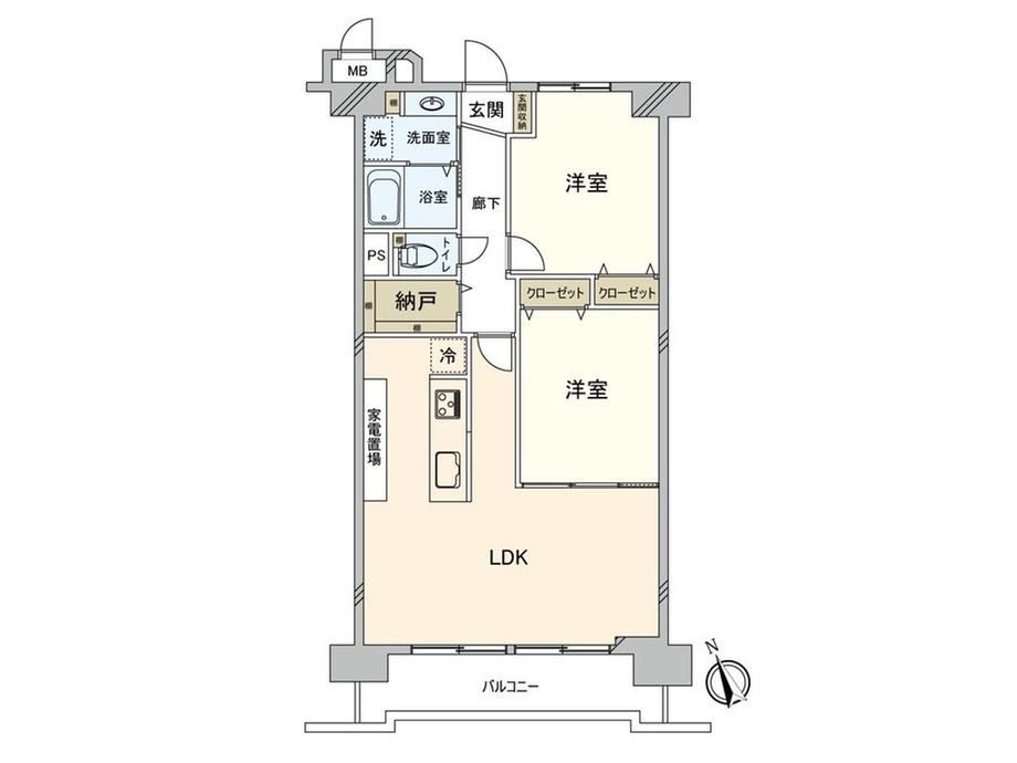 2LDK apartment in Nishinari Ward, Osaka - Photo 1