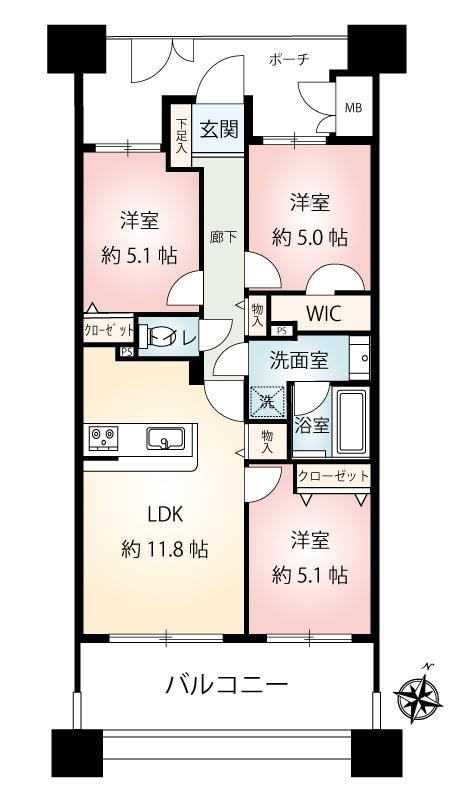 3LDK apartment in Ota Ward, Tokyo - Photo 1