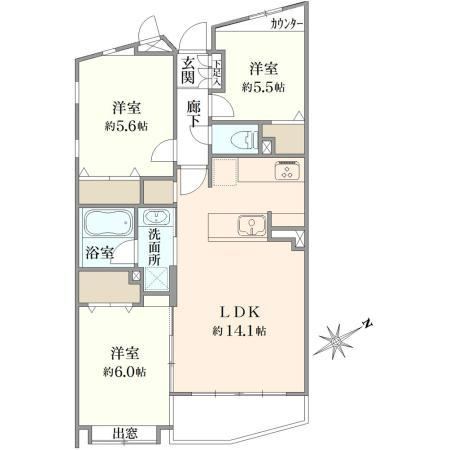 3LDK apartment in Setagaya Ward, Tokyo - Photo 1