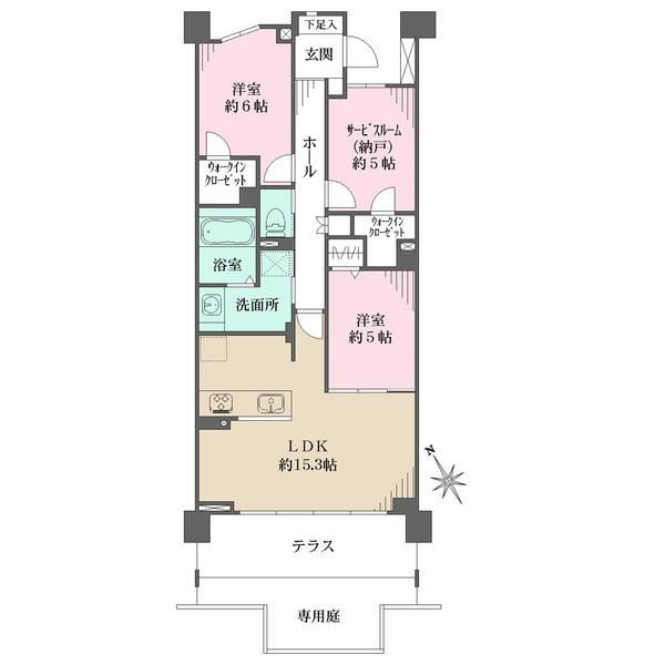 2LDK+S apartment in Chofu, Tokyo - Photo 1