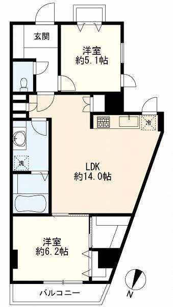 2LDK apartment in Chuo Ward, Tokyo - Photo 1