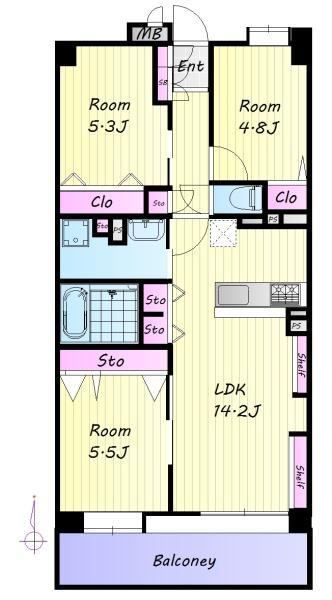 3LDK apartment in Kita Ward, Tokyo - Photo 1