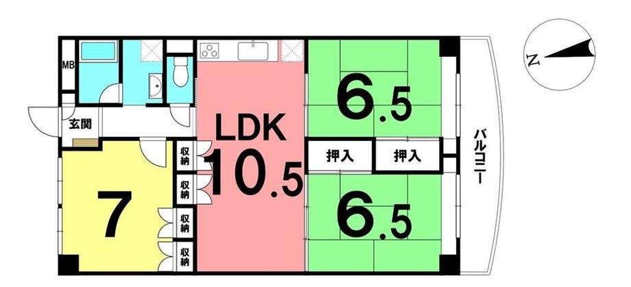 3LDK apartment in Kochi, Kochi - Photo 1