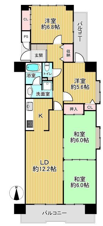 4LDK apartment in Minato Ward, Nagoya, Aichi - Photo 1
