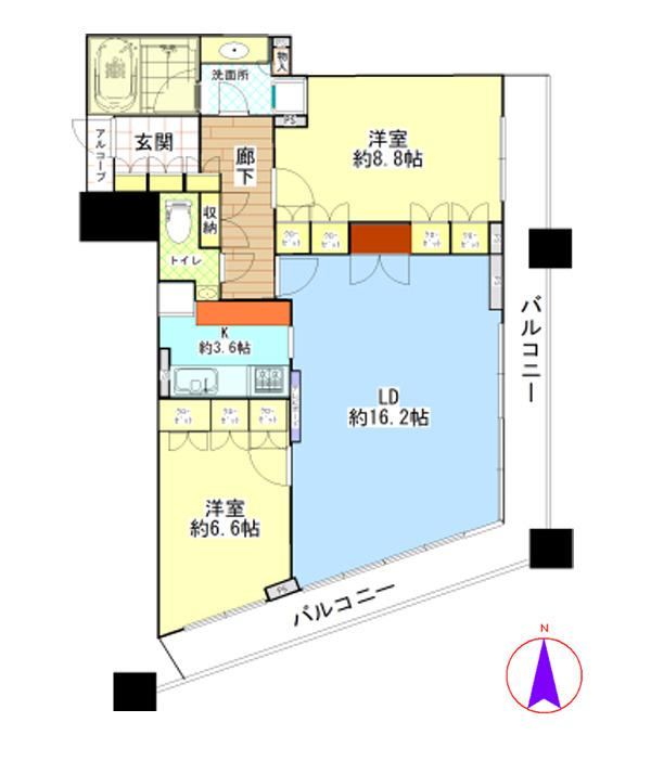 2LDK apartment in Shinjuku Ward, Tokyo - Photo 1