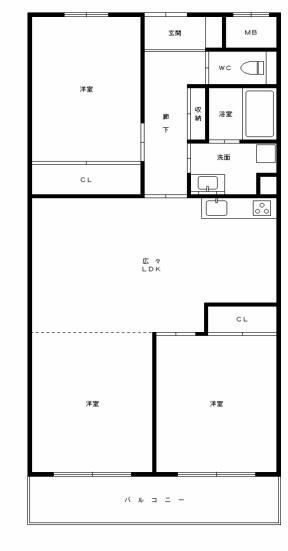 2LDK apartment in Amagasaki, Hyogo - Photo 1