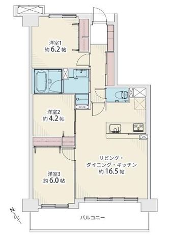 3LDK apartment in Tosu