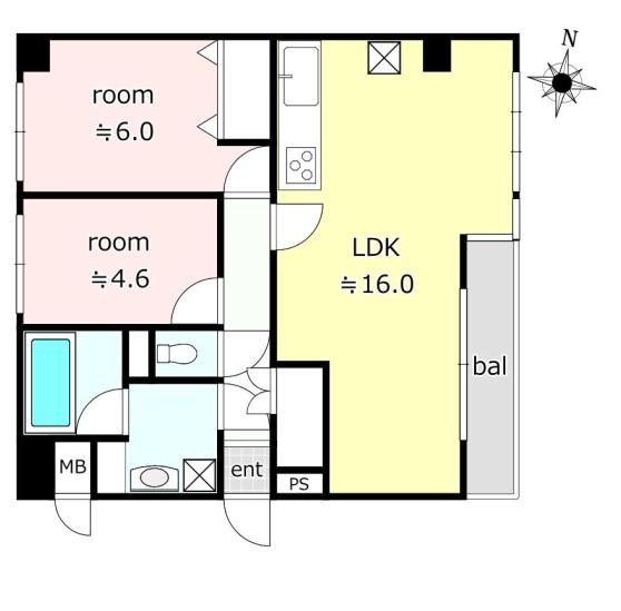 2LDK apartment in Katsushika Ward, Tokyo - Photo 1