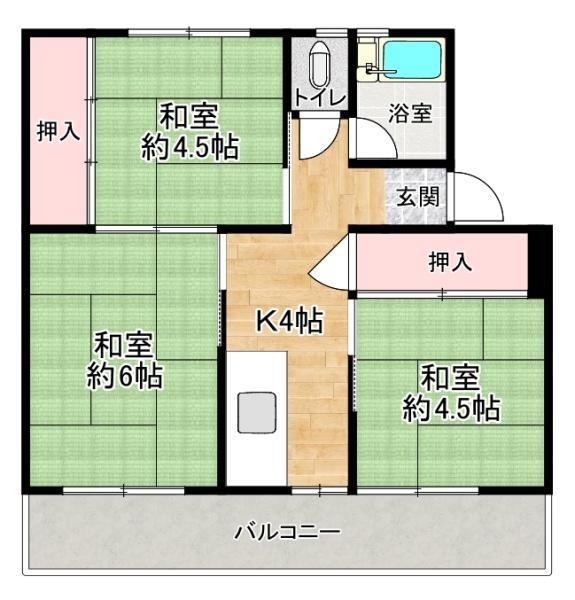 3K apartment in Kakogawa, Hyogo - Photo 1