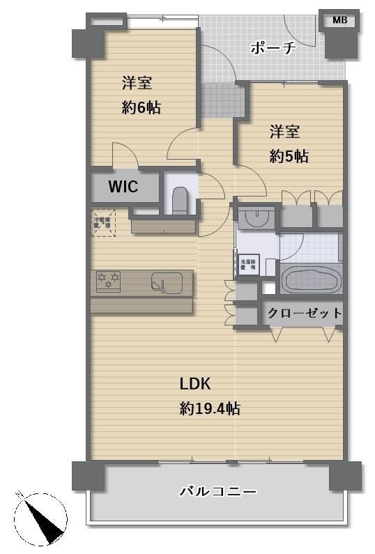 2LDK apartment in Iruma, Saitama - Photo 1