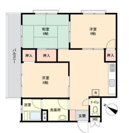 3DK apartment in Chuo Ward, Fukuoka - Photo 1