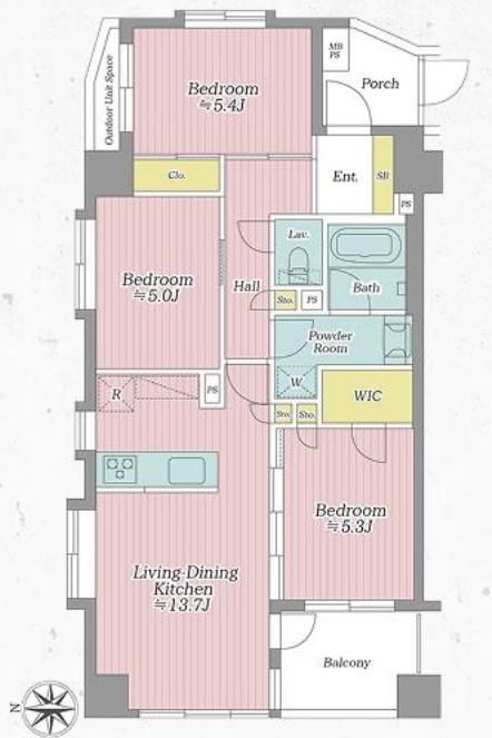 3LDK apartment in Taito Ward, Tokyo - Photo 1
