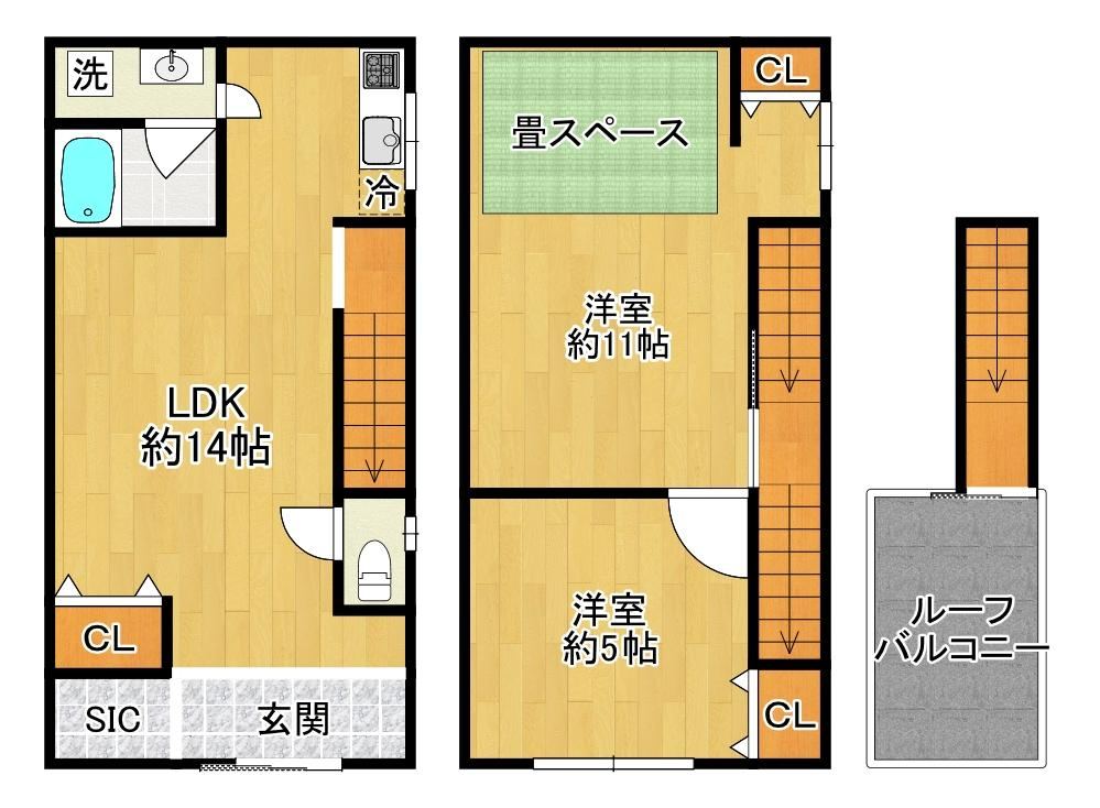 2LDK house in Higashinari Ward, Osaka - Photo 1