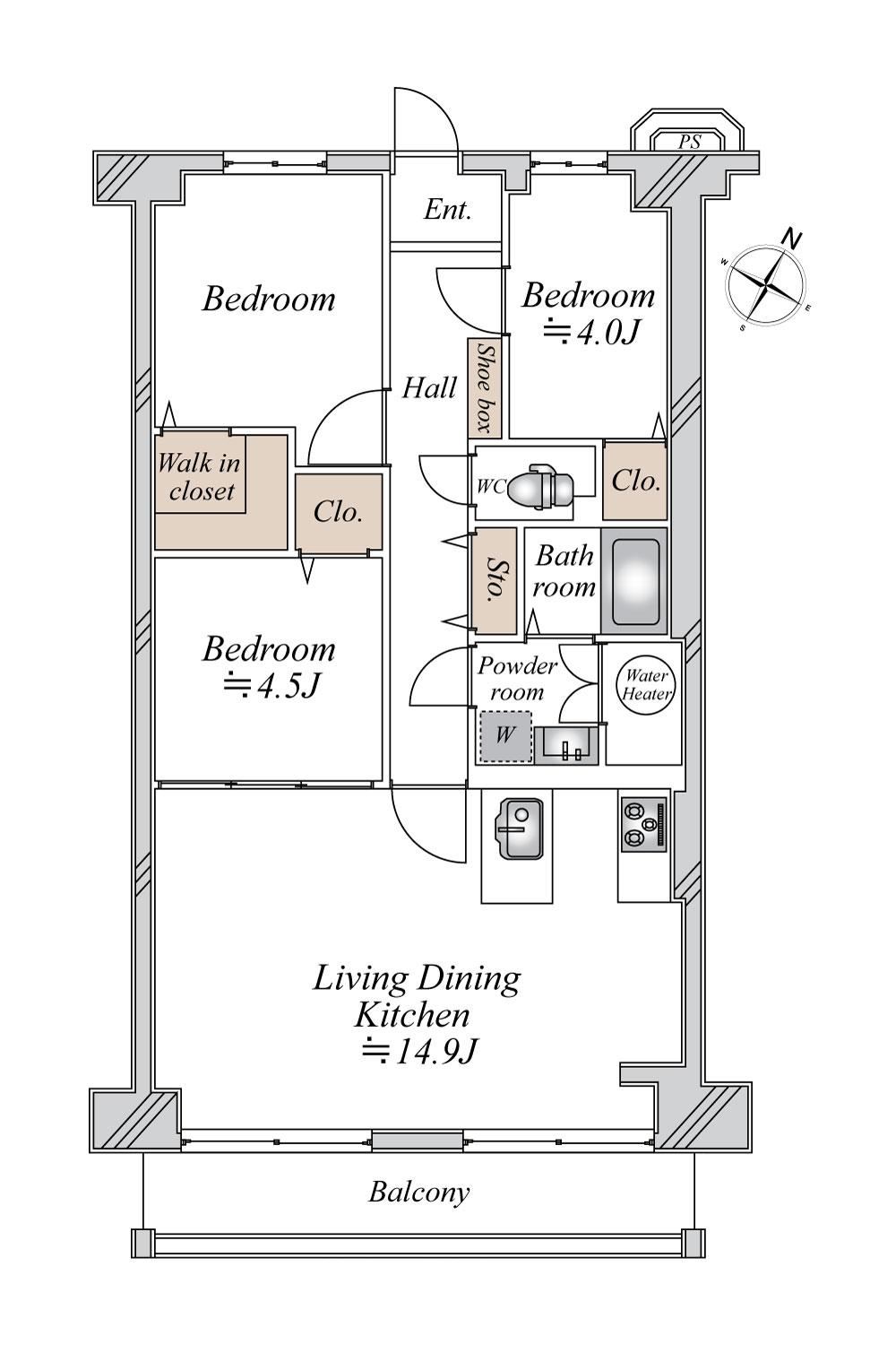 3LDK apartment in Moriguchi, Osaka - Photo 1