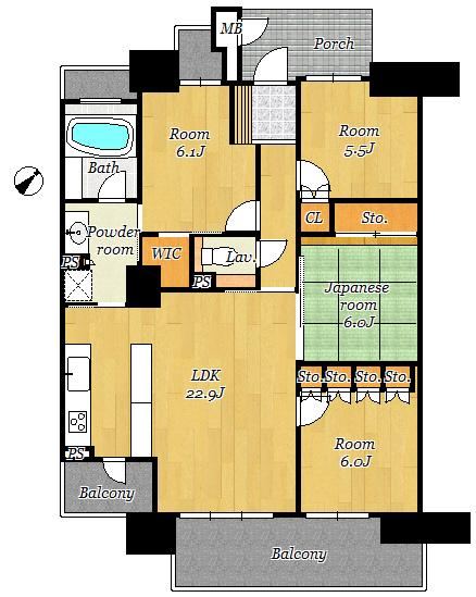 4LDK apartment in Chuo Ward, Kumamoto - Photo 1