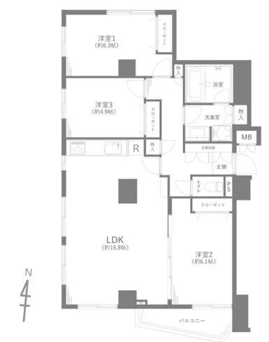 3LDK apartment in Edogawa Ward, Tokyo - Photo 1