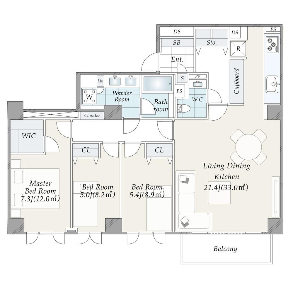 3LDK apartment in Shibuya Ward, Tokyo - Photo 1