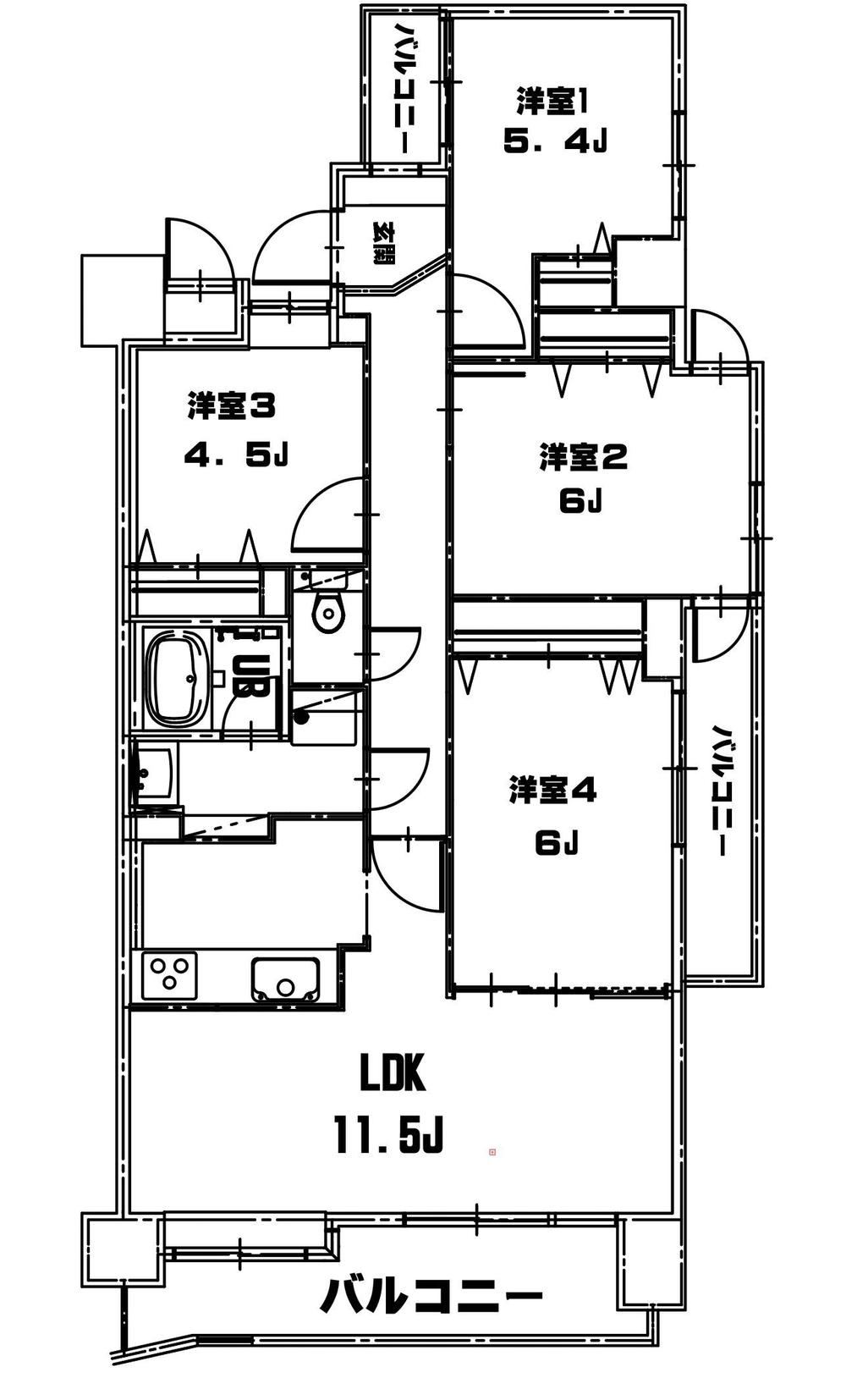 4LDK apartment in Nishi Ward, Hiroshima - Photo 1