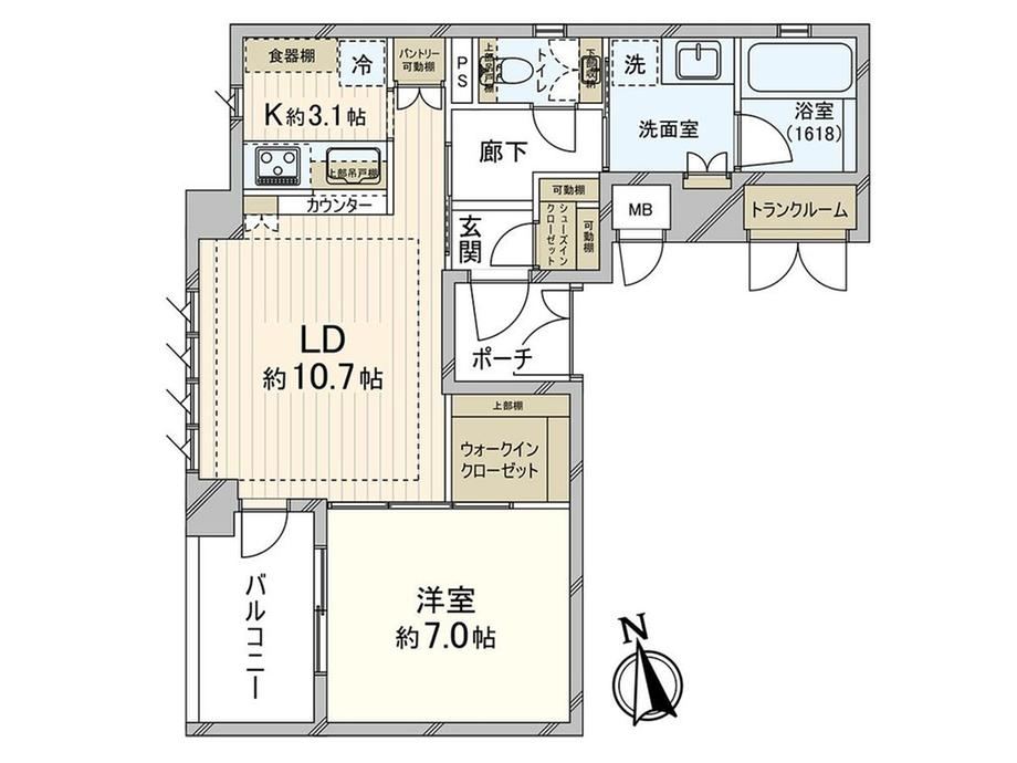 1LDK apartment in Higashinada Ward, Kobe, Hyogo - Photo 1