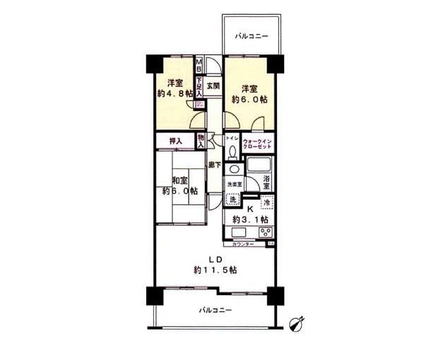 3LDK apartment in Minami Ward, Sagamihara, Kanagawa - Photo 1