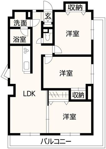 3LDK apartment in Arao
