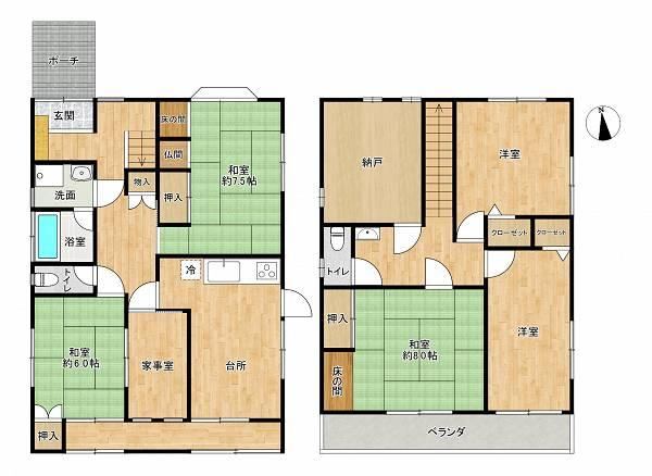 5DK+S house in Midori Ward, Nagoya, Aichi - Photo 1