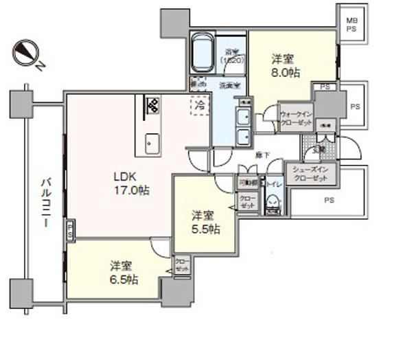 3LDK apartment in Chuo Ward, Tokyo - Photo 1