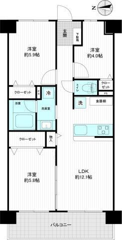 3LDK apartment in Kodaira, Tokyo - Photo 1