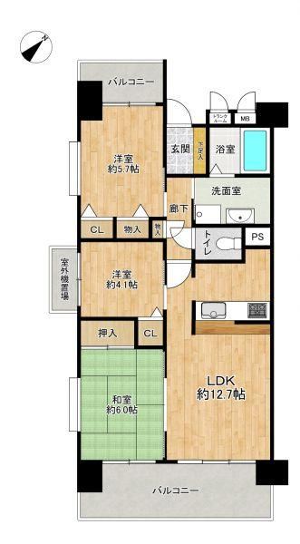 3LDK apartment in Chuo Ward, Chiba - Photo 1