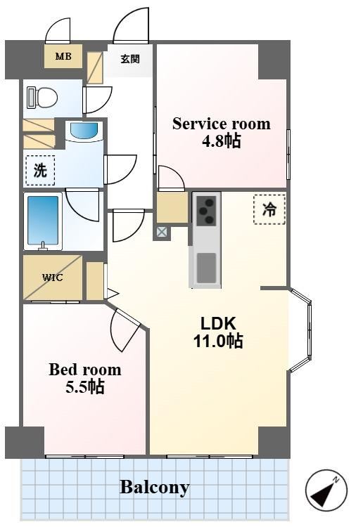 1LDK+S apartment in Tsurumi Ward, Yokohama, Kanagawa - Photo 1