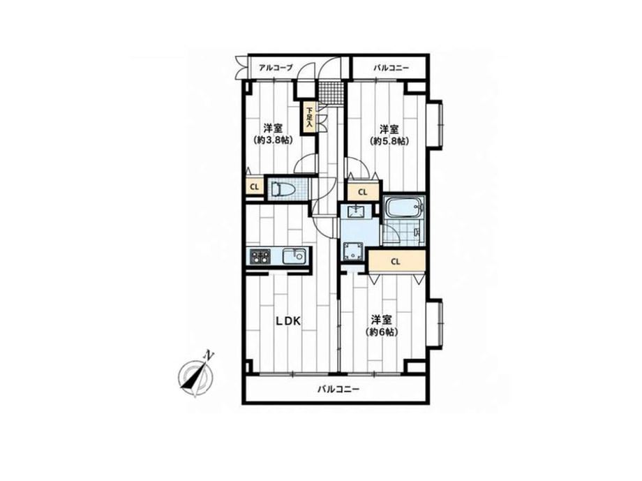 3LDK apartment in Chuo Ward, Sagamihara, Kanagawa - Photo 1
