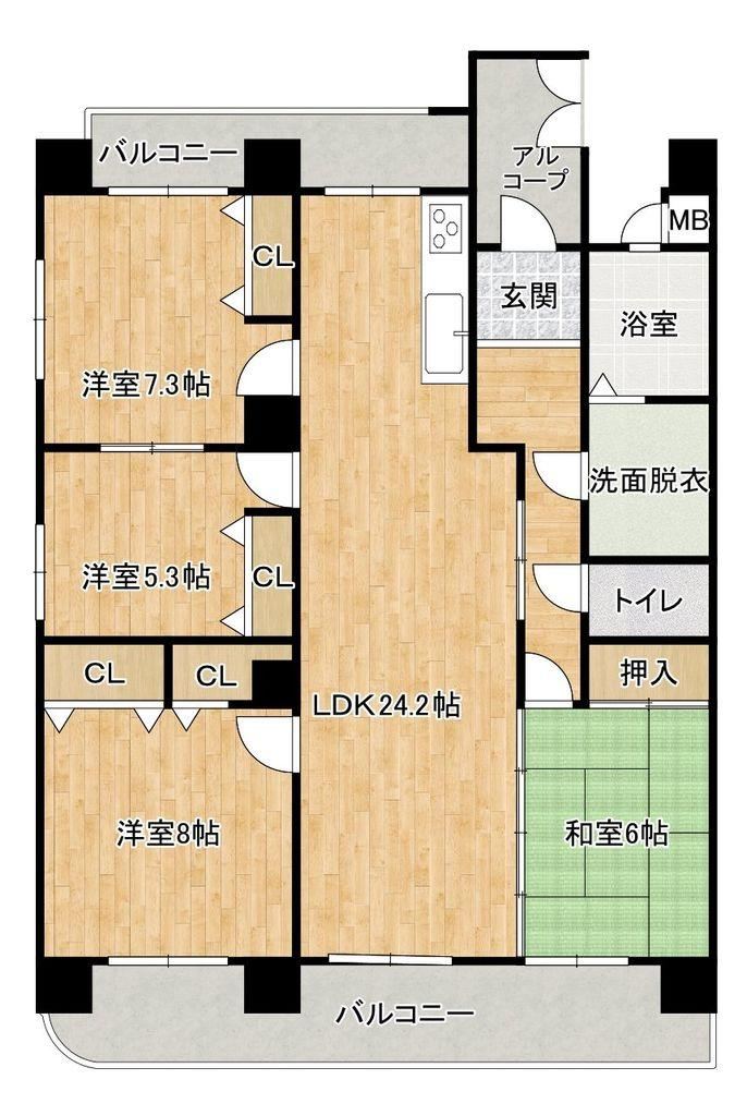 4LDK apartment in Yamaguchi, Yamaguchi - Photo 1