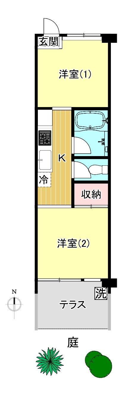 2K apartment in Shibuya Ward, Tokyo - Photo 1