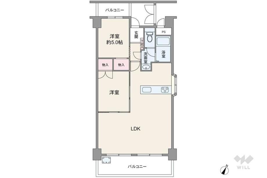 2LDK apartment in Higashinada Ward, Kobe, Hyogo - Photo 1