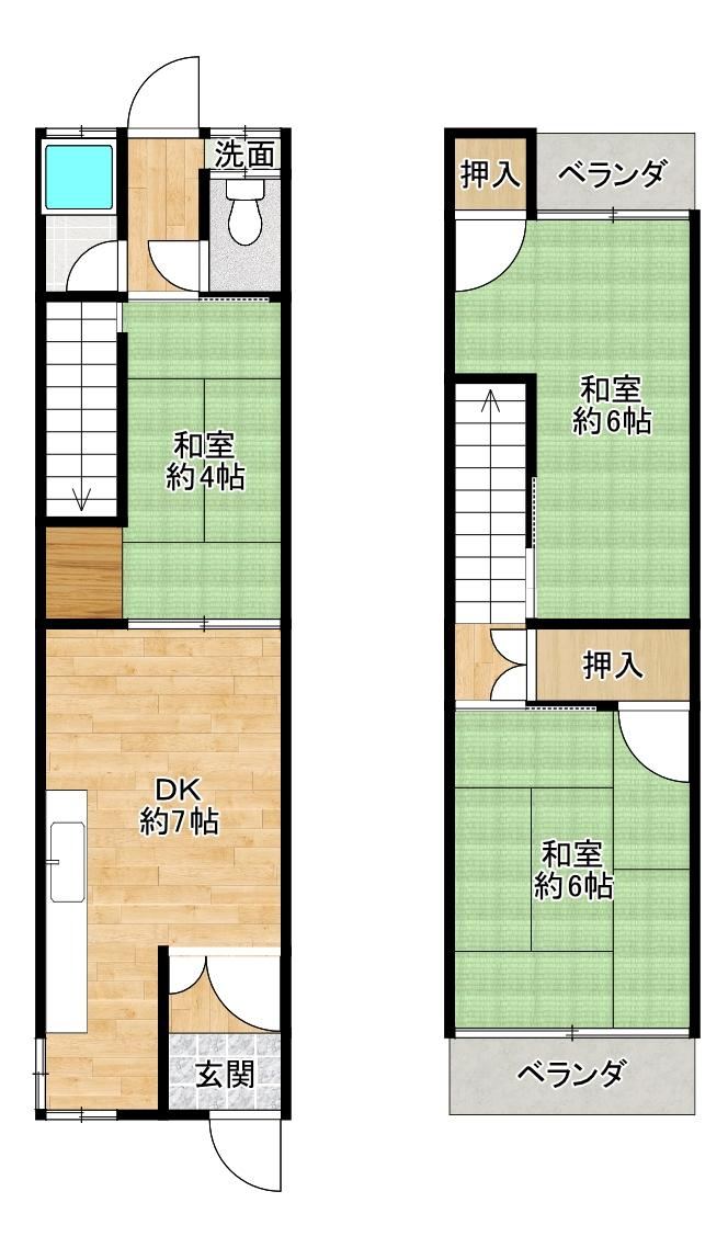 3DK house in Kadoma, Osaka - Photo 1