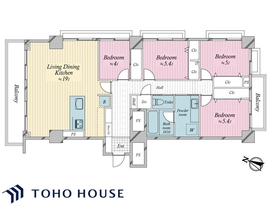 4LDK apartment in Meguro Ward, Tokyo - Photo 1