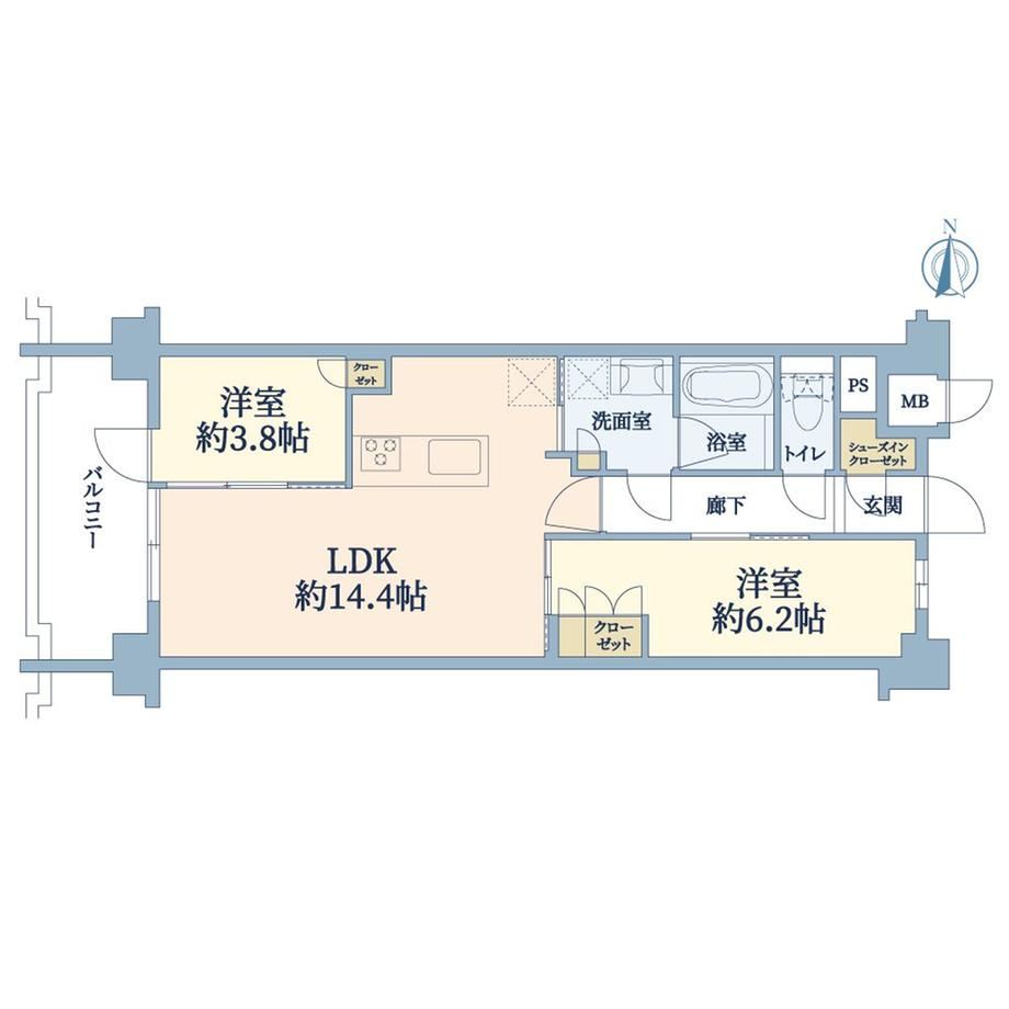 2LDK apartment in Nishi Ward, Nagoya, Aichi - Photo 1