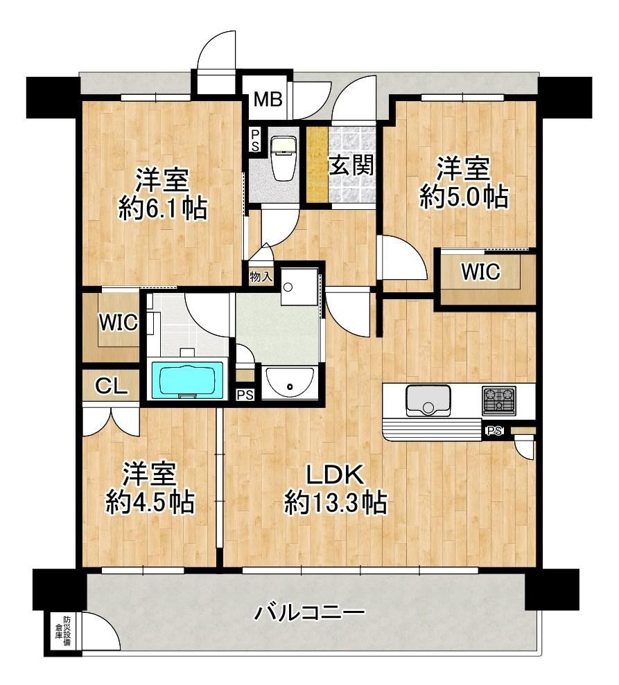 3LDK apartment in Yao, Osaka - Photo 1