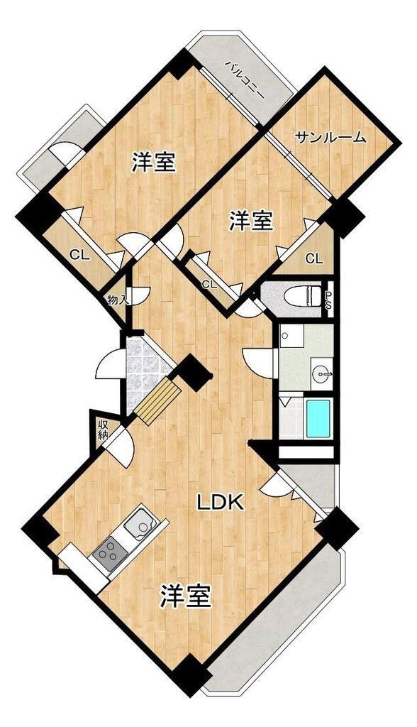 3LDK apartment in Showa Ward, Nagoya, Aichi - Photo 1